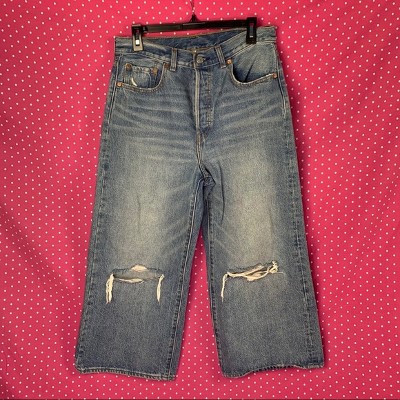 Levi’s HIGH WATER WIDE LEG WOMEN'S JEANS - Picture 2 of 3